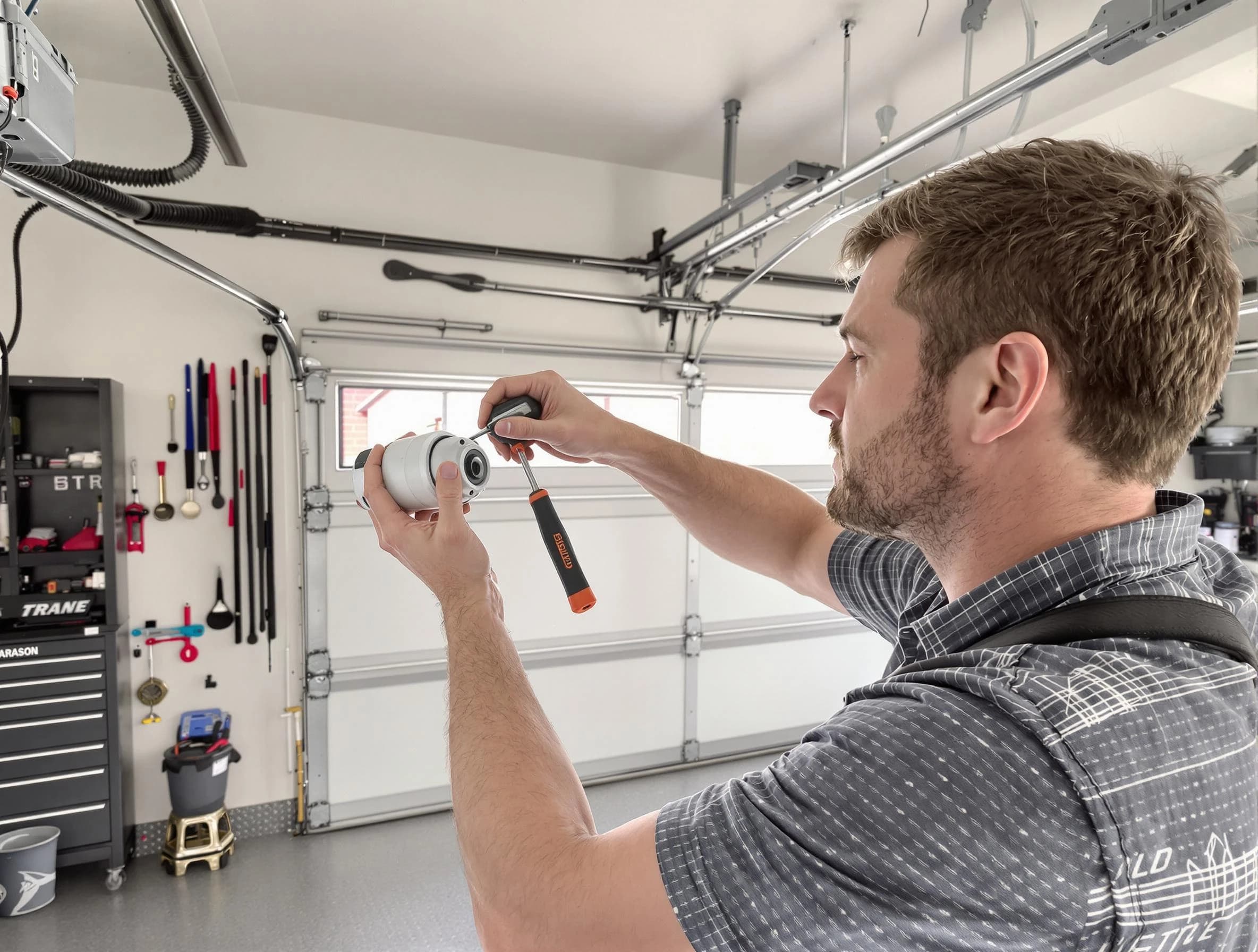 Garage door opener repair service by Kingfisher Garage Door Repair in Kingfisher