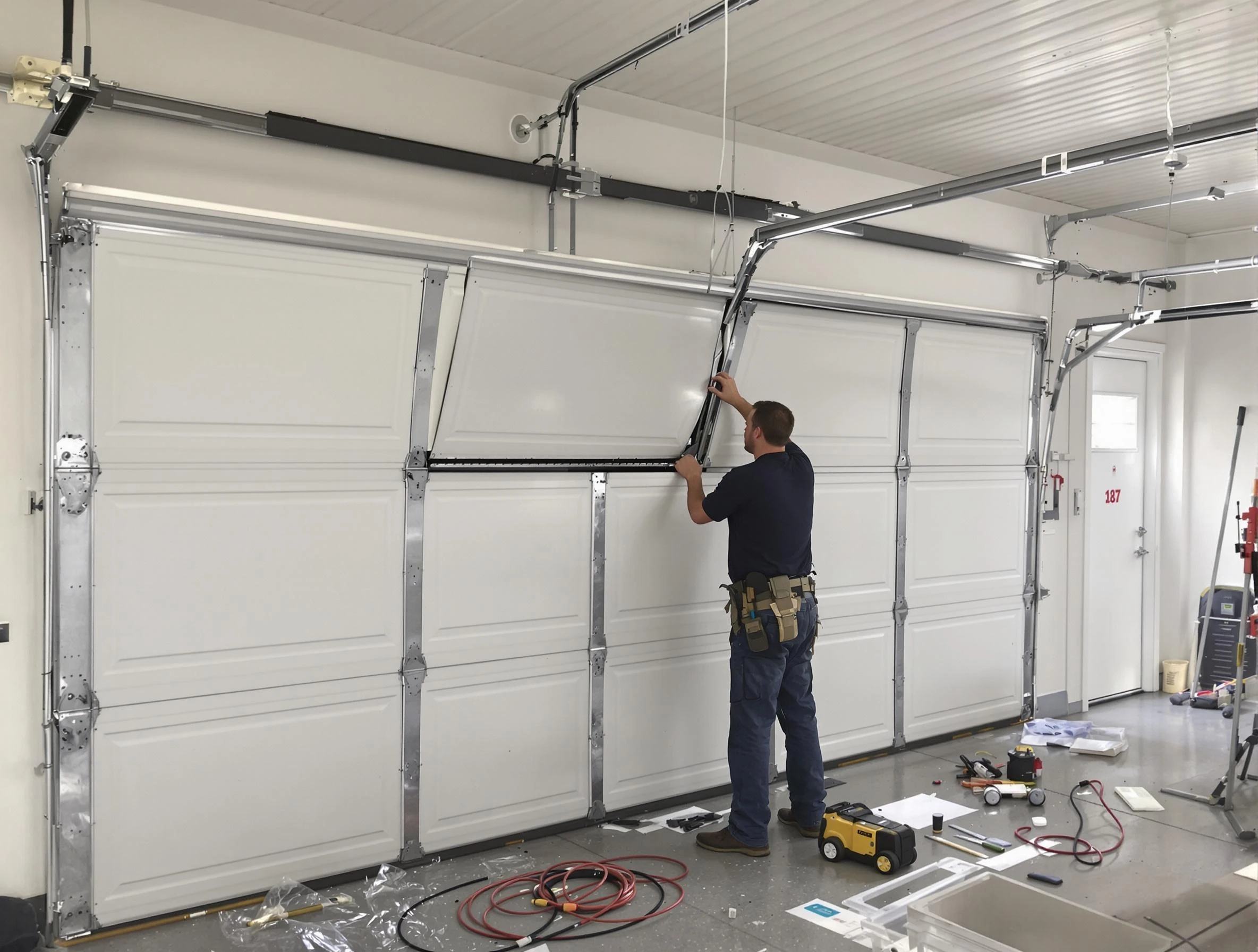 Garage Door Section Replacement in Kingfisher